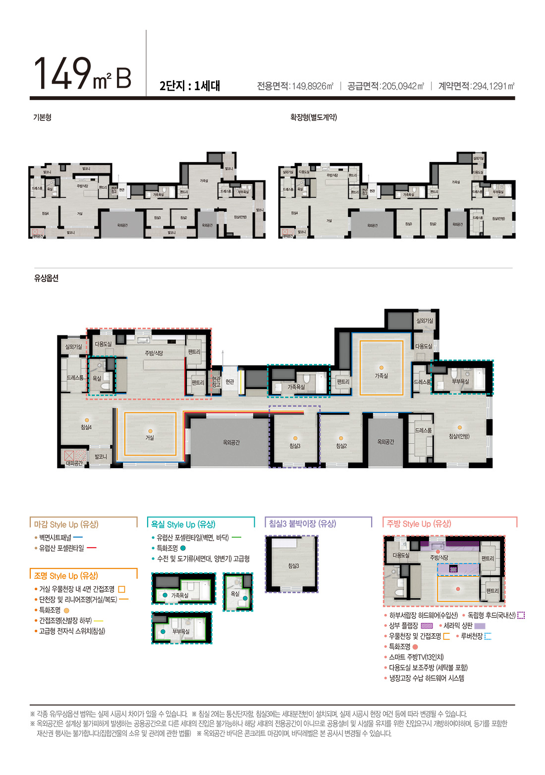 아산자이 그랜드파크 149㎡B 평면도
